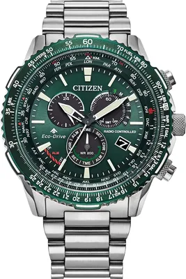 Immagine prodotto di Citizen CB5004-59W Orologio radiocontrollato da uomo Eco-Drive Promaster Sky acciaio/verde