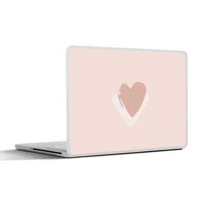 Produktbild von MuchoWow® Laptop Aufkleber Sticker Cover Sommer - Herz - Rosa 30x22 cm - Laptop-Sticker