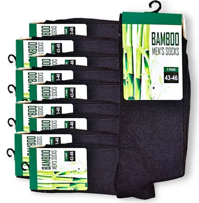 Produktbild von 10 Paar Premium Bambus Socken, Größe 43-46 (200 needles)