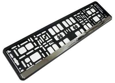 Zdjęcie produktu dla Matowa tablica rejestracyjna VIO CHROM-BLACK CAR