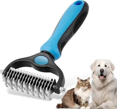 Produktbild von Famanu Haustierbürste für langhaarige Tiere – Effektiv gegen Verfilzungen und abgestorbene Haare