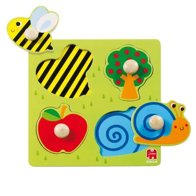 Immagine prodotto di Holzpuzzle Biene, Apfelbaum und Schnecke