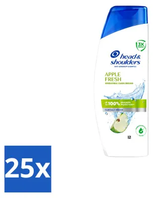 Obrázok produktu pre 25 kusov šampónu Head & Shoulders Apple Fresh – 250 ml – výhodný balík
