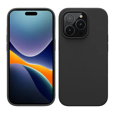 Produktbild von kwmobile Handyhülle für iPhone 14 Pro Hülle, für iPhone 14 Pro Case - Hülle Silikon - kabelloses Laden - Schwarz