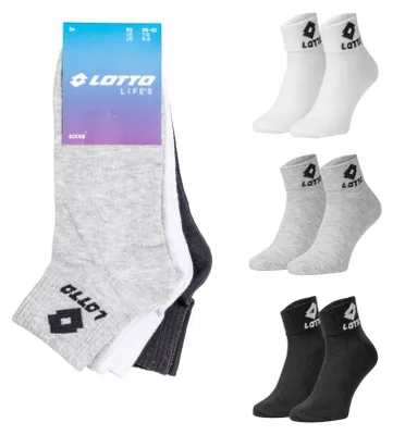 Produktbild von Lotto Herren Quarter Socken Knöchelhoch 3er-Pack