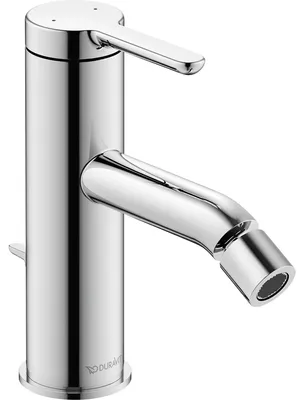 Zdjęcie produktu dla Duravit jednouchwytowa bateria bidetowa C.1 z wyciąganym odpływem chrom
