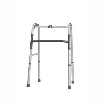 Produktbild von Aluminium Gehgestell H-Form, höhenverstellbar, Senioren Gehhilfe, leicht und stabil, faltbar