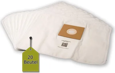 Produktbild von eVendix Staubsaugerbeutel eVac 12, 20 Stk + 2 Mikro-Filter ähnlich SWIRL Y 12