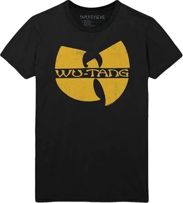 Image de T-shirt noir avec logo Wu-Tang Clan