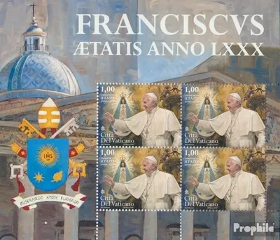 Produktbild von Briefmarken Vatikanstadt 2016 Mi 1887Klb Kleinbogen (kompl.Ausg.) postfrisch Franziskus