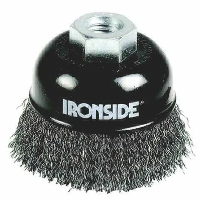 Produktbild von Ironside IR243009, Topfbürste, Flache Mitte, Metall, 7,5 cm, Schwarz