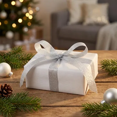 Produktbild von Schimmerndes Dekoband für Geschenk- und Festdekoration