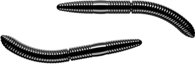 Produktbild von Libra Lures Fatty DWorm 65 Gummiwurm schwimmend Black Knoblauch