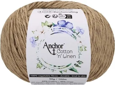 Obrázek produktu pro Anchor Bavlna 'n' Linen 00004 Latte Háčkovací příze