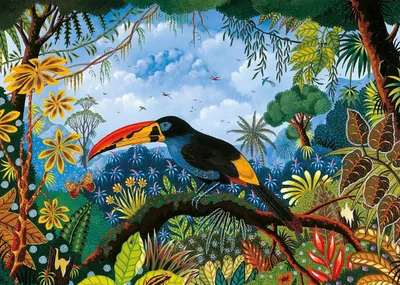 Image de Pieces & Peace Puzzle Toucan bleu - Puzzle de 1000 pièces