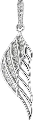 Produktbild von JOBO Anhänger Flügel Engelsflügel 925 Sterling Silber mit Zirkonia Silberanhänger
