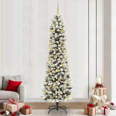 Immagine prodotto di Albero di Natale artificiale con 300 LED con supporto bianco 240 cm
