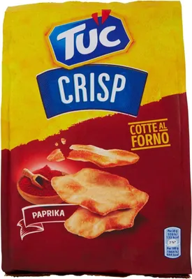 Produktbild von 6x TUC Crisp Paprika Im Ofen kross gebackene Cracker mit Paprika Geschmack 100g