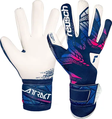 Produktbild von Reusch Torwarthandschuhe Attrakt RE:GRIP mit Negative Cut 4310 blue / pink / white 8