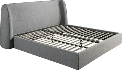 Image de Angel Cerdá Lit en tissu gris foncé 7145