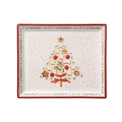 Produktbild von Villeroy & Boch Winter Bakery Delight Gebäckplatte rechteckig klein 27x22,5cm