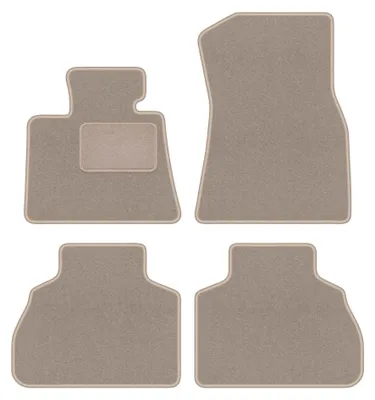 Productafbeelding van Velours automatten voor BMW X7 G07 vanaf 2018 – 4-delig, beige, op maat – Wielganizator LUX