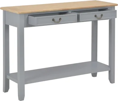 Produktbild von vidaXL Konsolentisch Grau 110 x 35 x 80 cm Holz