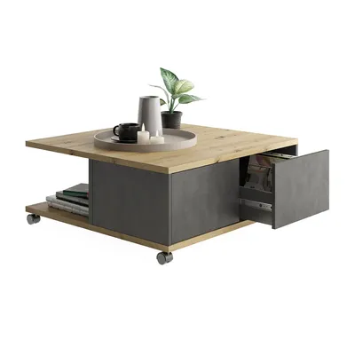 Produktbild von FMD Mobiler Couchtisch Artisan-Eiche