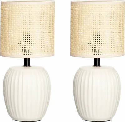 Obrázek produktu pro Stolní lampa bílá 60 W 2 kusy