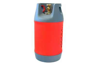 Zdjęcie produktu dla Butla gazowa Zatechs 11 kg LPG kompozytowa ultralekka wielokrotnego napełniania 80% zawór zatrzymujący napełnianie W21.8 przyłącze do kampera, grilla kempingowego, ogrzewania