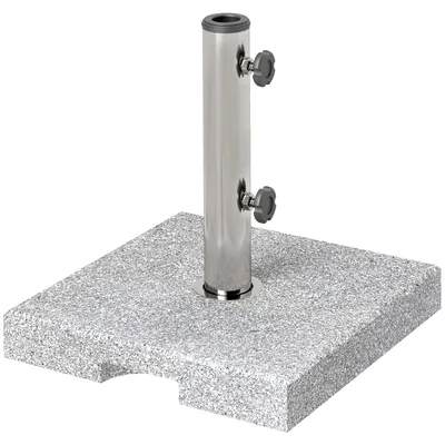 Produktbild von Sonnenschirmst?nder aus Granit 21kg Schirmst?nder. Quadratisch Schirmhalter. Schirmgewicht fš¹r Sonnenschirm 32/38/48mm
