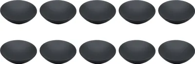 Produktbild von Natural Goods Berlin Möbelgriff MULDE, Möbelknopf, Schrankgriff, Knauf für Schublade und Tür, Schwarz, 10 Stück