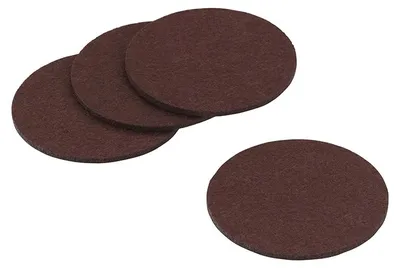 Zdjęcie produktu dla Podstawki pod szklanki Filcowe pogrubione i długie seria ALIA brązowe 10 cm 4 szt