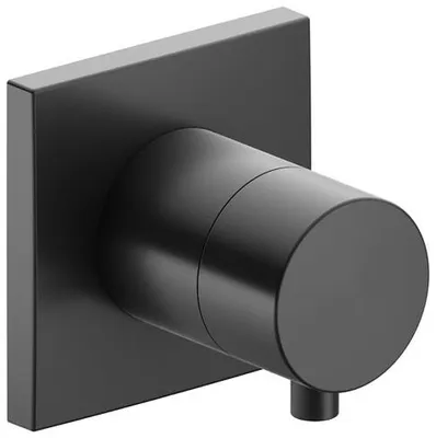 Produktbild von Keuco Absperrventil IXMO DN 15, UP, mit Griff IXMO Comfort Rosette eckig schwarzchrom gebürstet 59541131002