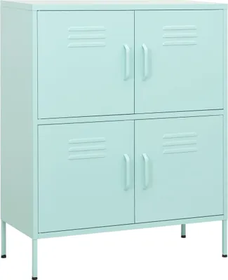 Zdjęcie produktu dla Szafka, miętowa, 80x35x101,5 cm, stalowa