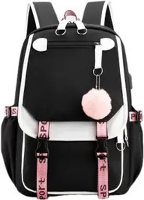 Produktbild von Schulrucksack für Mädchen, Teenager, Schulranzen mit Lunchtasche,  Freizeitrucksack, groß, 21 l, wasserdicht, Schultaschen für Kinder, Grundschüler