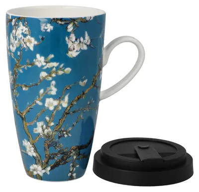 Produktbild von Goebel Vincent van Gogh Mandelbaum blau Künstlertasse mit Deckel