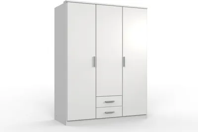 Produktbild von Kleiderschrank 3trg. mit Schubkästen Kiel Kinderzimmer Babyzimmer weiß