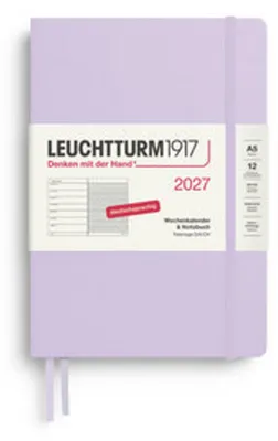 Produktbild von Wochenkalender & Notizbuch Medium A5 Lilac 2027