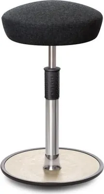 Produktbild von Sitz- Stehhocker Free Tall Hutsitz kvadrat Divina Mel. Anthrazit Chrom /creme.