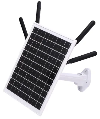 Produktbild von 12-W-Solar-4G-LTE-Modem-Router, 300 Mbit/s, Solar-WLAN-6-Repeater mit SIM-Kartensteckplatz, 18.000-mAh-Akku, 150 m Reichweite, IP66 wasserdicht, schwarz