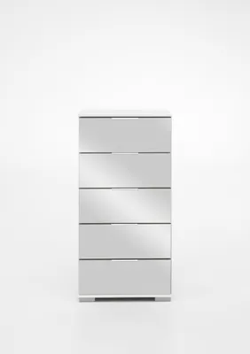 Image de Hochkommode >Easy Plus< (BxHxT: 49x102x41 cm) in weiß - 49x102x41cm (BxHxT)