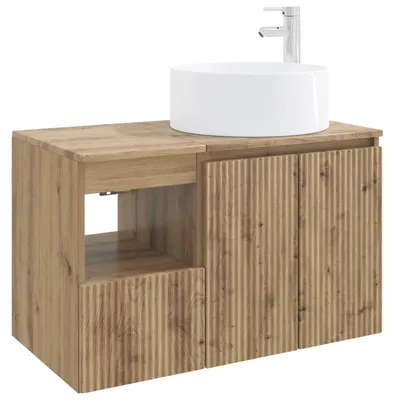 Produktbild von vidaXL Badezimmermöbel-Set 2 Stk. Artisan-Eiche Holzwerkstoff