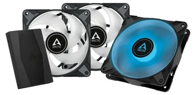 Image de ARCTIC Lüfter 120*120*25 P12 PWM PST RGB + Controller 3-Pack