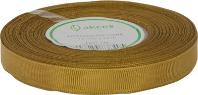 Produktbild von Farbband / Ripsband 12mm gold 23m
