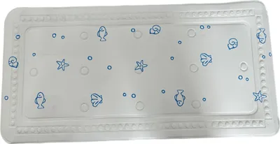 Produktbild von Dusch- und Wanneneinlage mit Saugnäpfen 36x72cm, sicherer Halt, Badewanne Motiv Fische