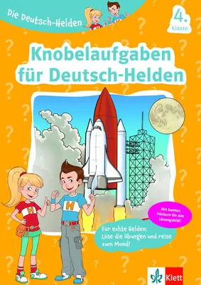 Produktbild von Klett Die Deutsch-Helden: Knobelaufgaben für Deutsch-Helden 4. Klasse: Grundschule (mit Stickern): Deutsch in der Grundschule