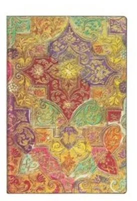 Produktbild von Bavarian Wild Flower Mini Lined Softcover Flexi Journal: Flexi softcover, 80 gsm, ribbon marker, pouch, book edge printing (Brocaded Paper)