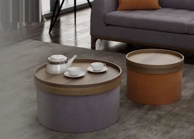 Obrázok produktu pre Okrúhle konferenčné stolíky Moderný nábytok do obývačky Bočné stolíky