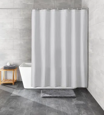 Image de Kleine Wolke Rideau de douche textile SANNA Gris 180 x 200 cm